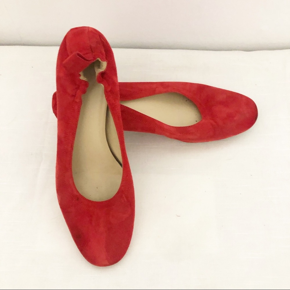 Everlane The Day heel in red suede